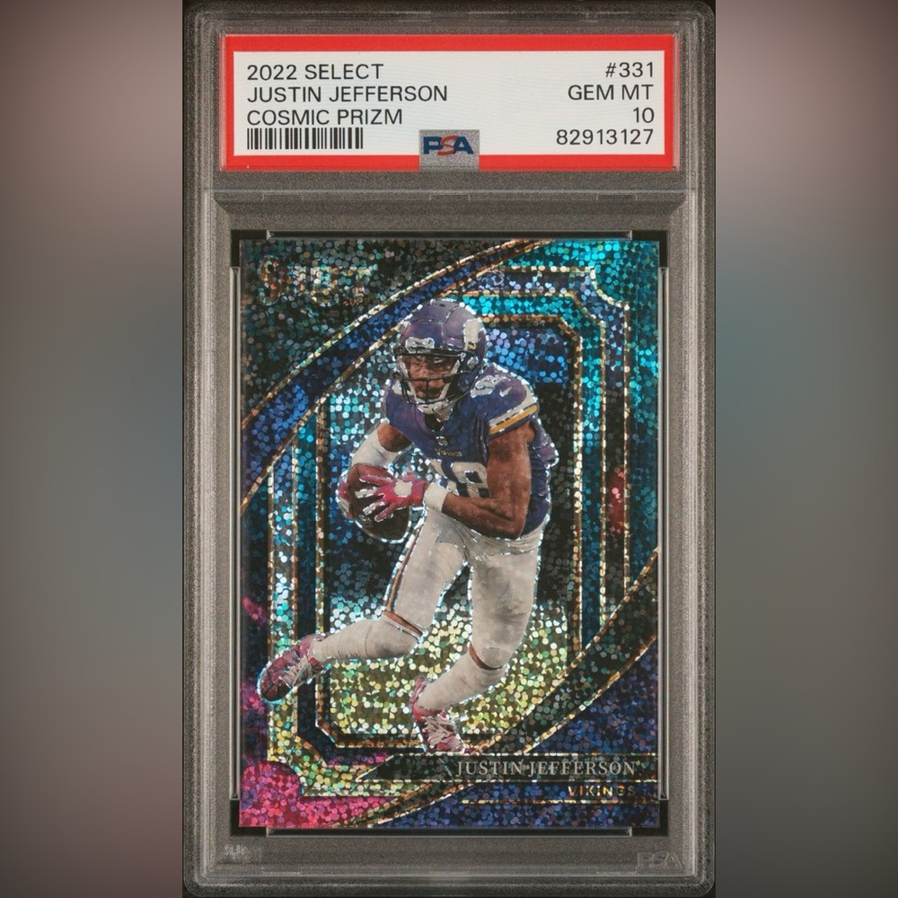 2022 Select Justin Jefferson Cosmic Prizm #331 PSA 10 Vikings
